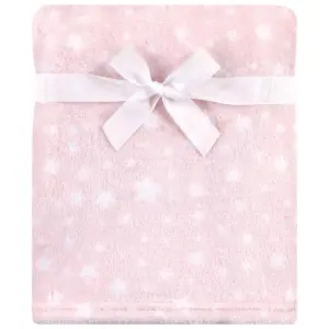 Hudson Baby Infant Girl Plush Blanket with Security Blanket, Star Girl, One Size