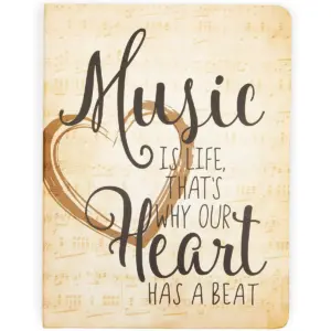 Paper Junkie 3 Pack Lined Vintage Music Journal, Lyric Notebooks (80 Sheets, 6 x 8 in)