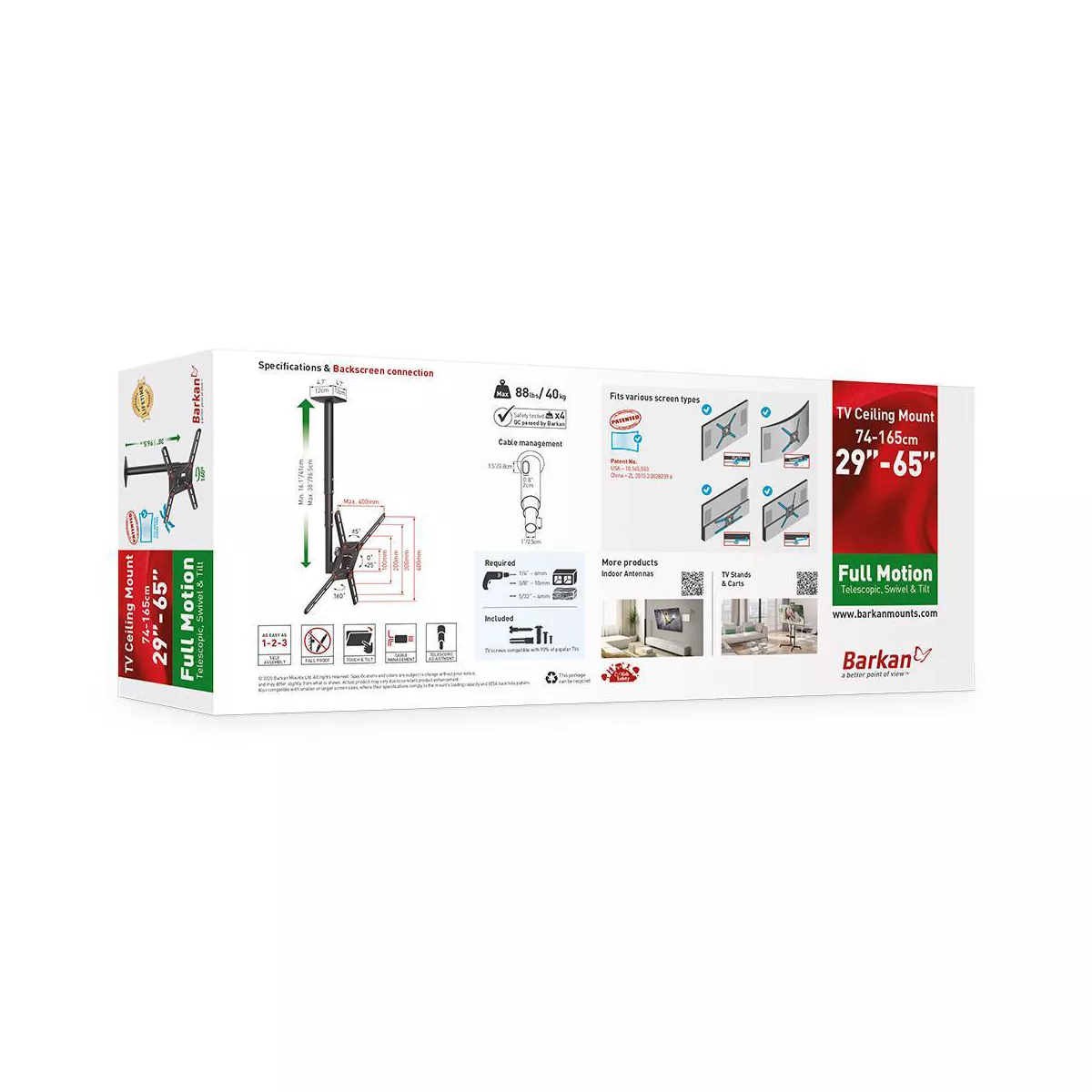 Barkan Telescopic, Swivel & Tilt Flat / Curved 29