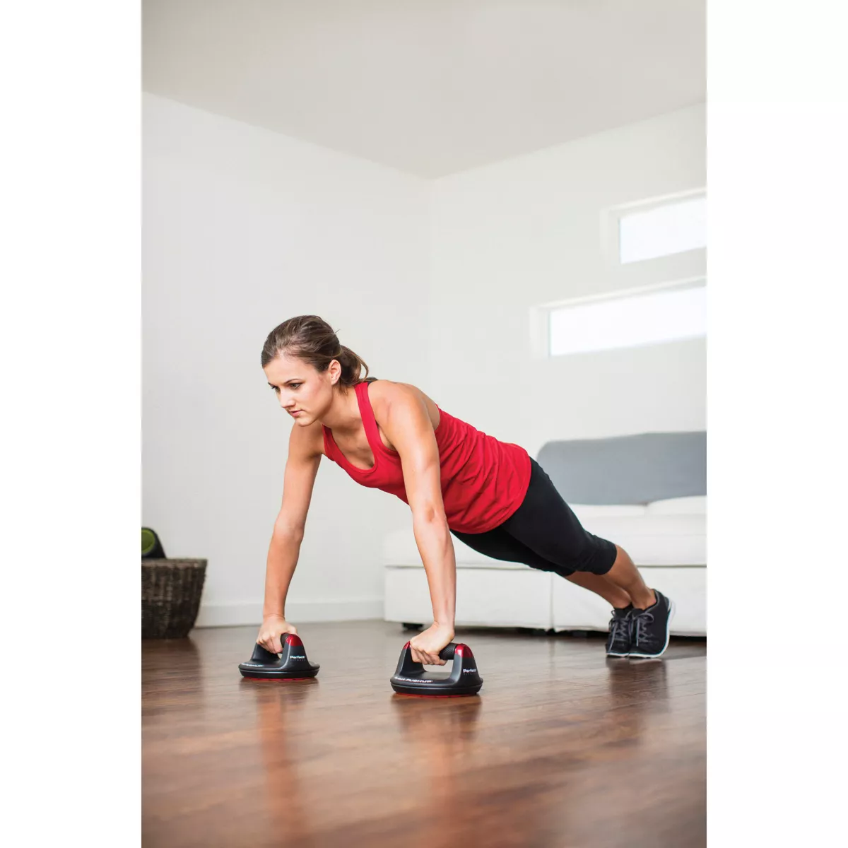 Perfect Fitness Push-Up Elite - Black/Red