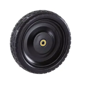 Gorilla Carts GCT13NF 13 Inch No Flat Replacement Pneumatic Tire Wheel with Offset Hub, Utility Garden Cart, Wheelbarrow, Dolly, and Wagon 2 Pack