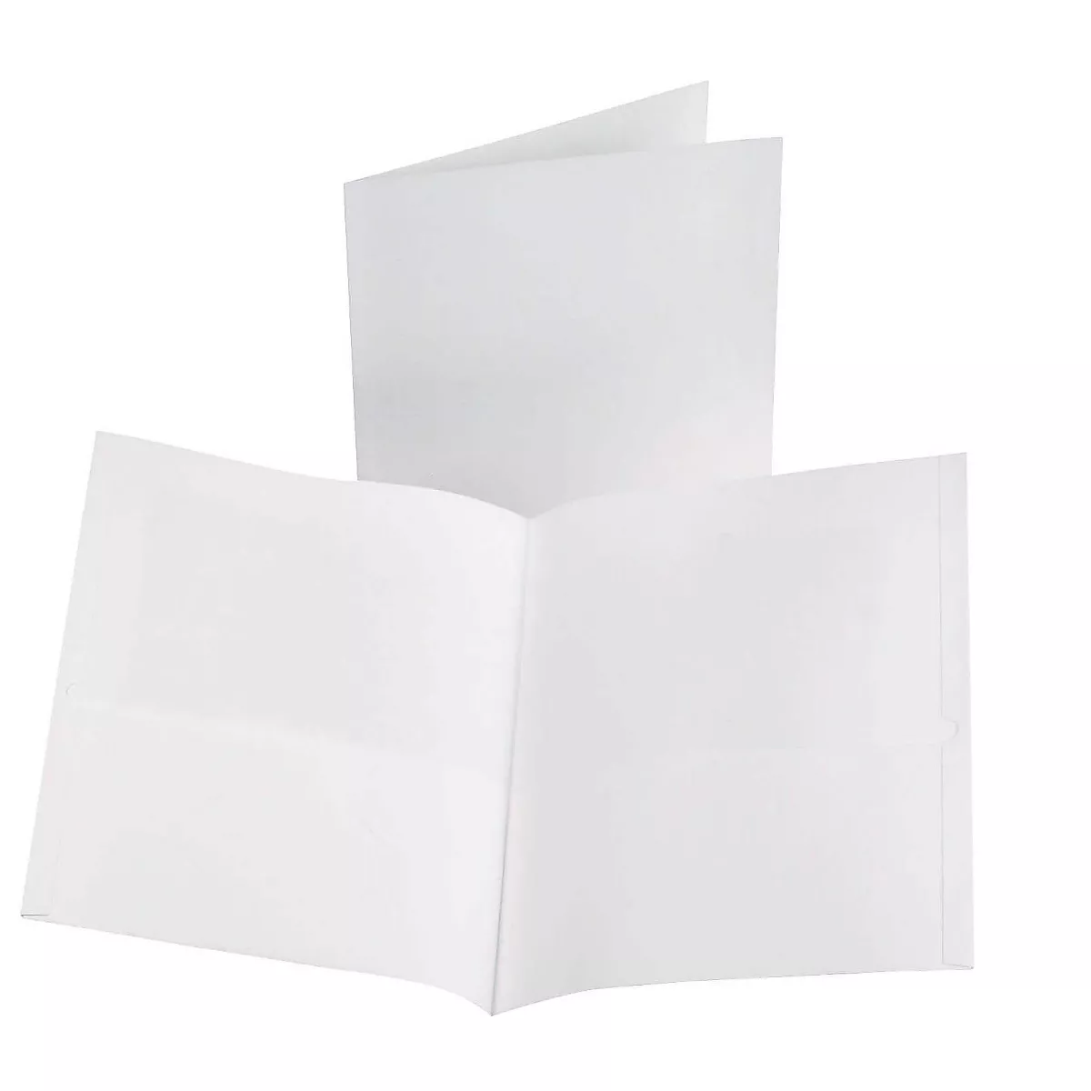 Oxford Linen Finish Twin Pocket Folders Letter White 25/Box 53404