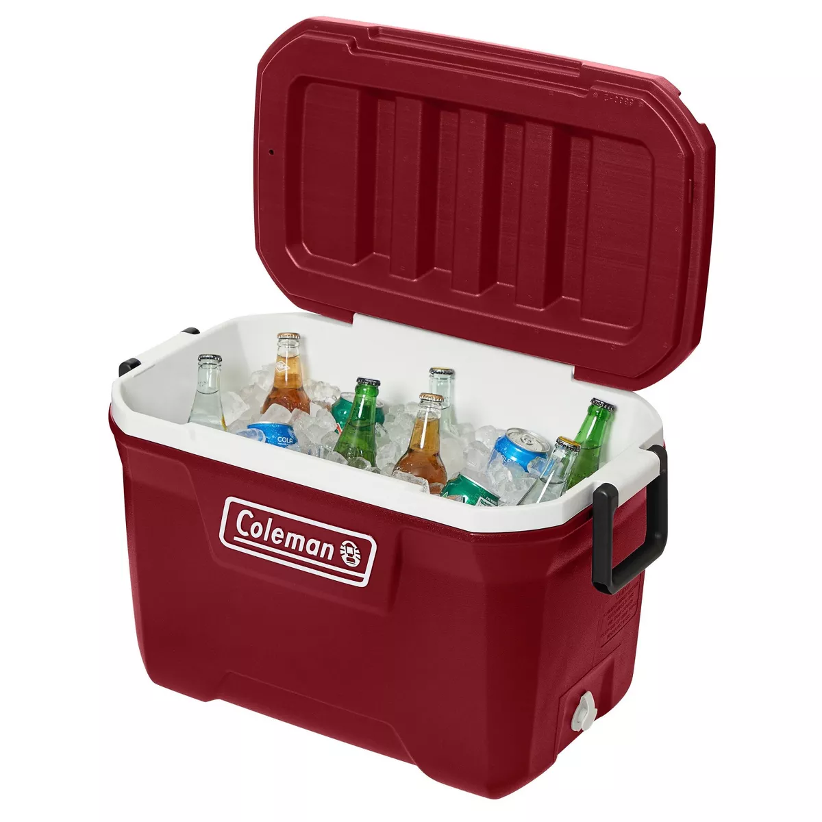 Coleman 52-Quart Hard Ice Chest Cooler - Mahogany Red