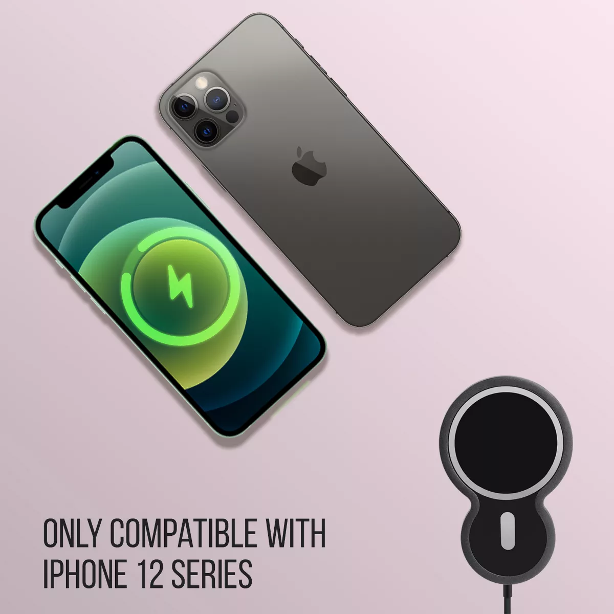 Dartwood 15W Magnetic Wireless Car Charger Compatible with iPhone 12/12 Pro/12 Pro Max/12 Mini