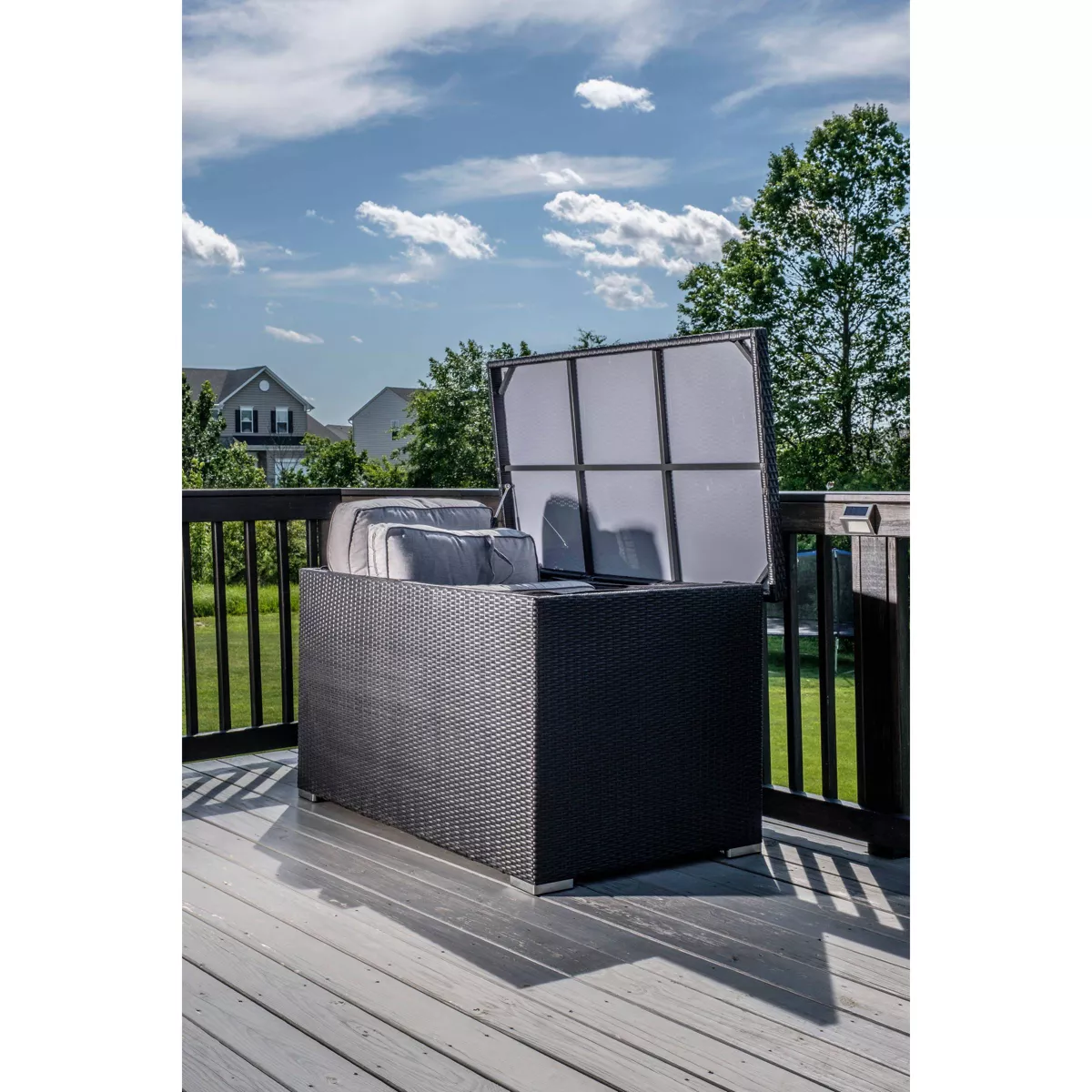 Sicuro Resin Wicker Deck Box - Alfresco Home
