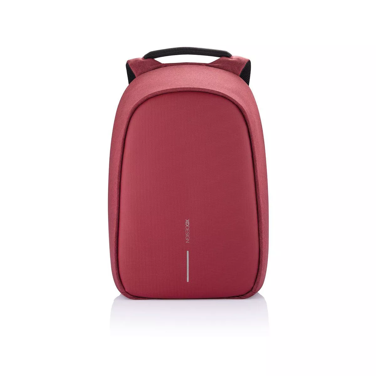 XD Design Bobby Hero Regular Anti Theft Waterproof Travel Laptop Backpack with Integrated USB Charging Port and Sunglasses Holder, Red