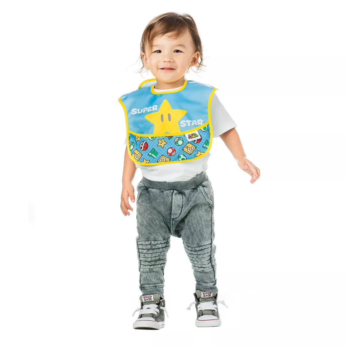 Bumkins Nintendo Superbib 2pk Expression Set