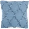 18"x18" Life Styles Diamond Lattice Square Throw Pillow Ocean Blue - Mina Victory