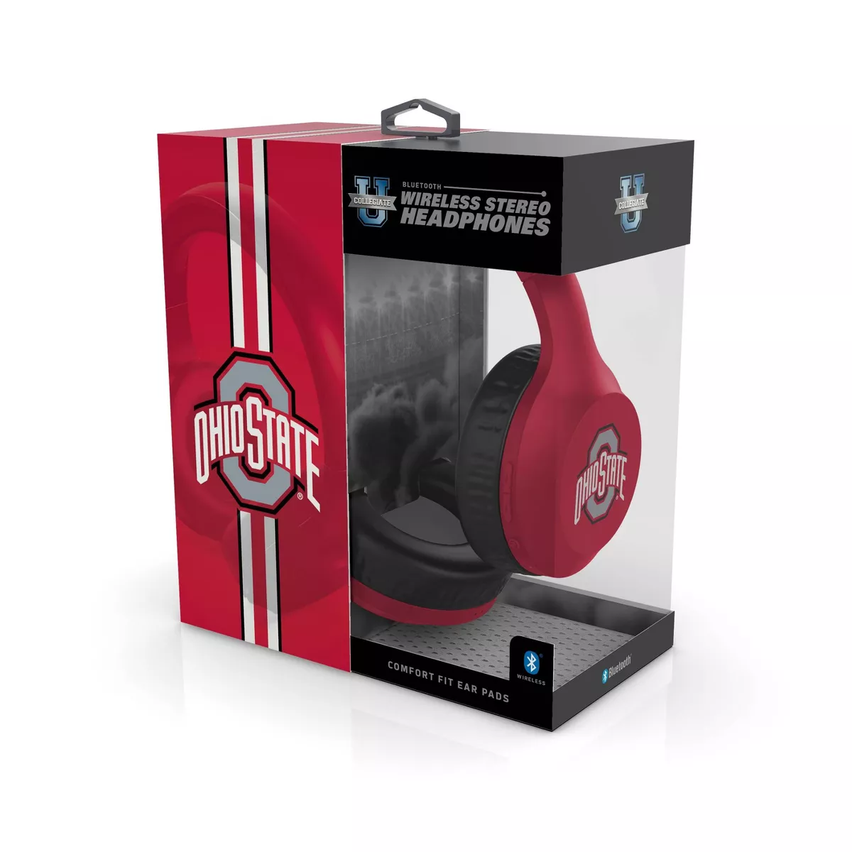 NCAA Ohio State Buckeyes Wireless Bluetooth Over-Ear Headphones