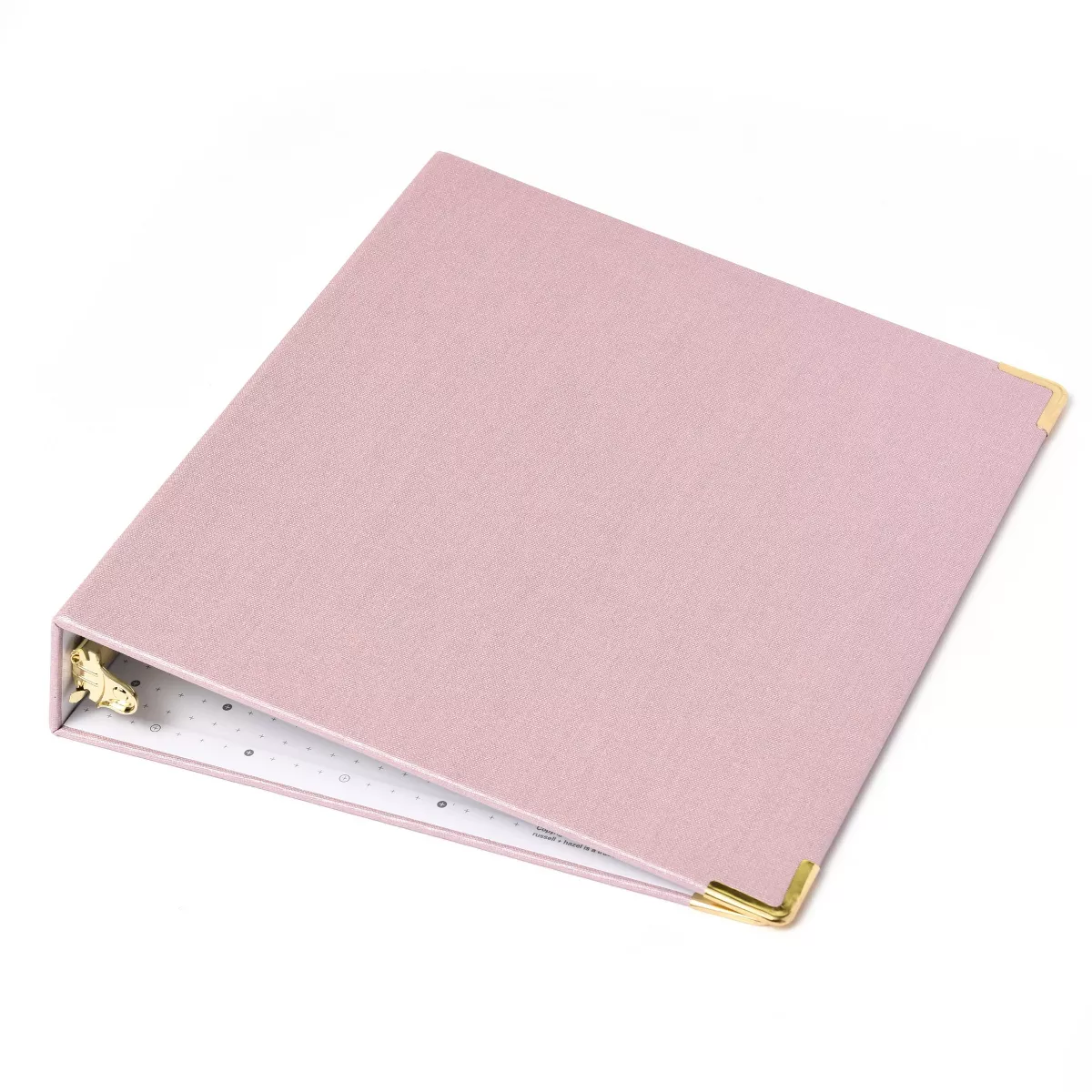 Russell+Hazel Bookcloth Mini 3 Ring Binder Peony