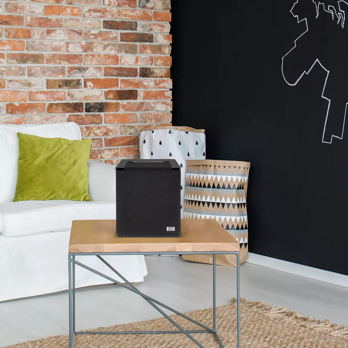 SOLIS Bluetooth/Wi-Fi Stereo Smart Speaker with Chromecast built-in - Black (SO-7000)