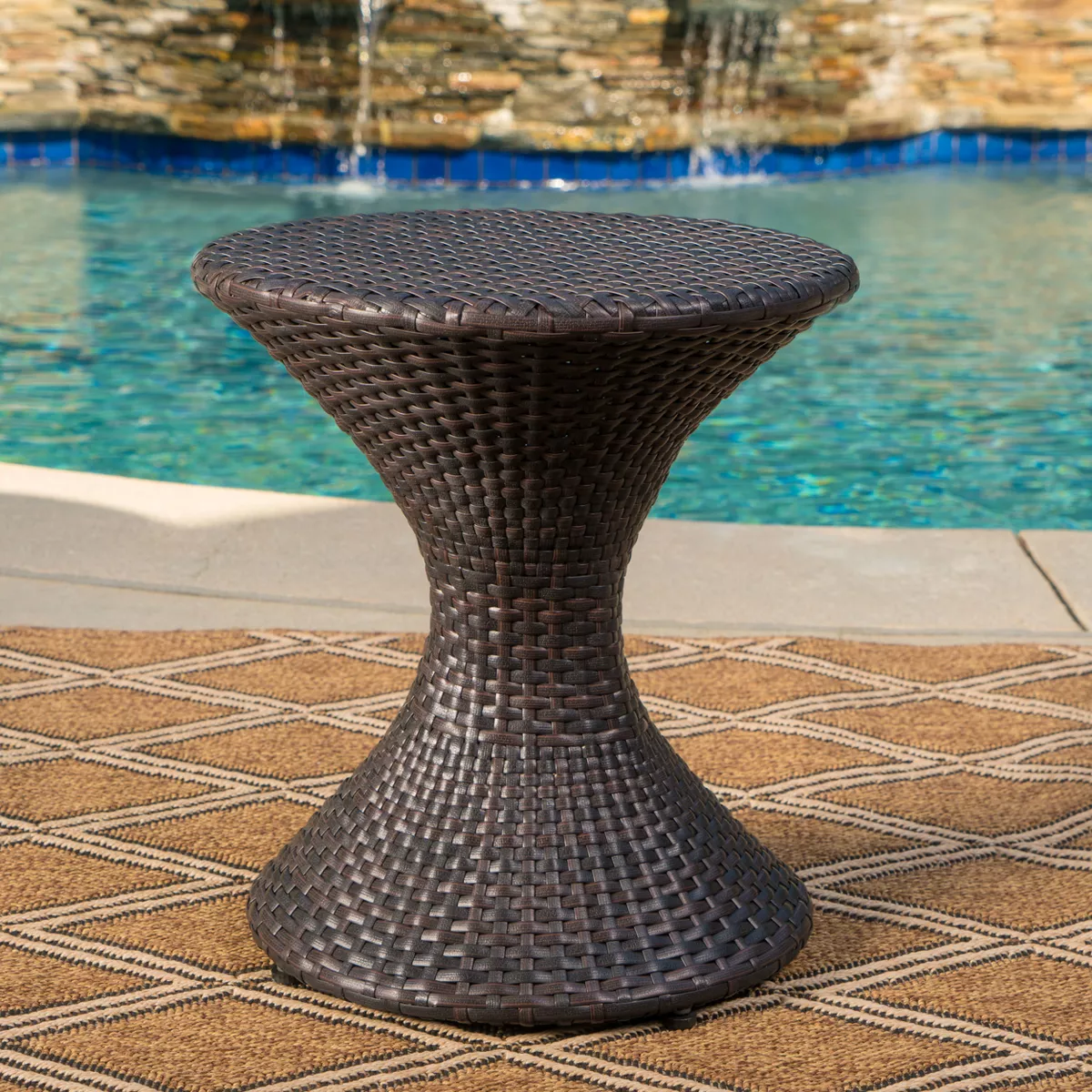 Newport 3pc Wicker Chat Set - Multibrown - Christopher Knight Home