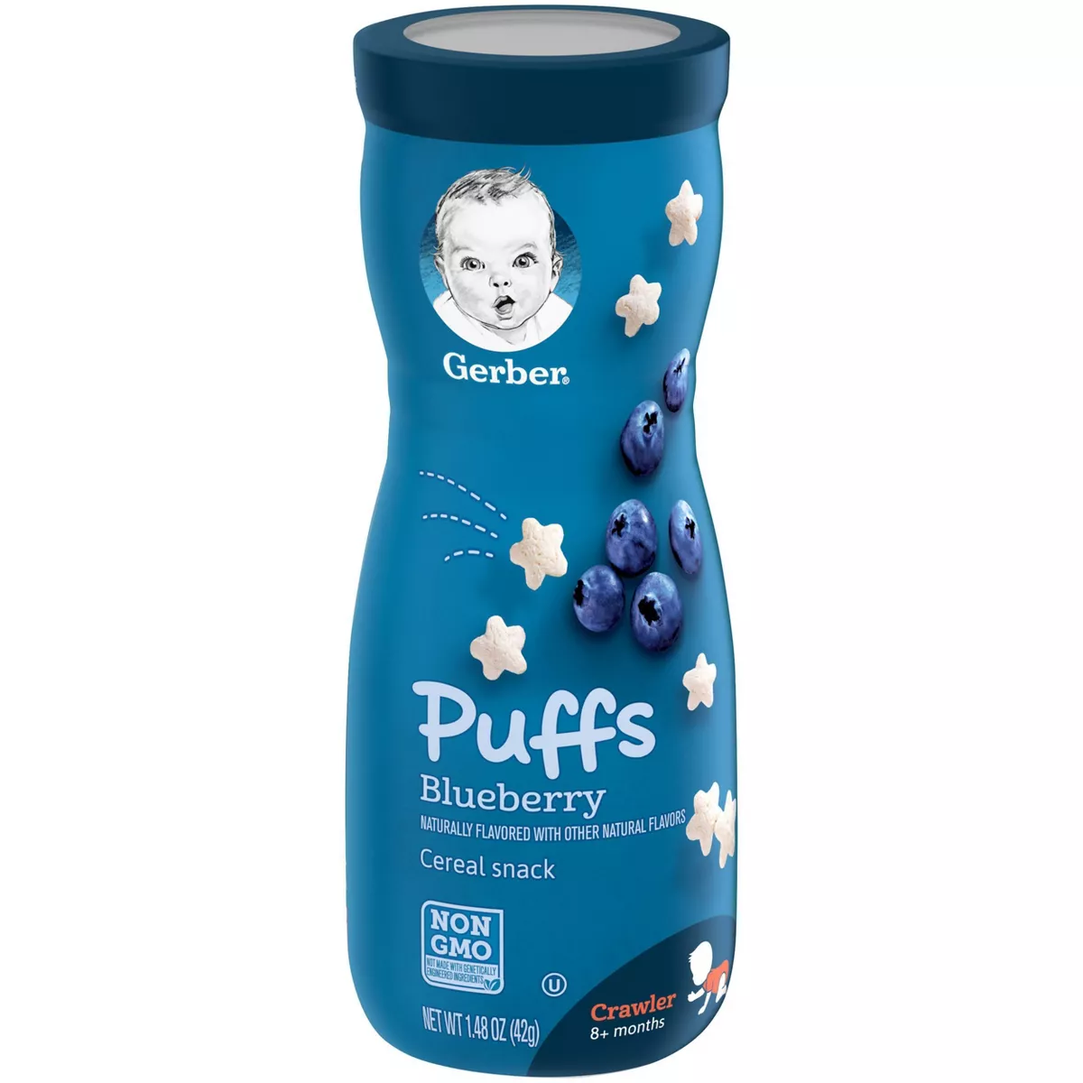 Gerber Puffs Blueberry Non-GMO Cereal Snack - 1.48oz