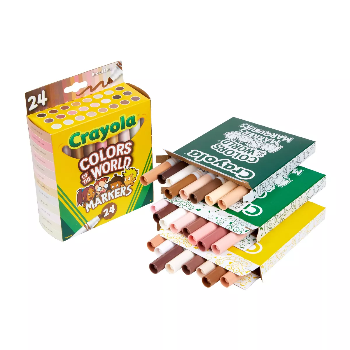 Crayola 24ct Colors of the World Markers