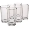 Duralex Urie 7 Ounce Clear Tempered Glass Stacking Glassware Drinkware Tumbler Drinking Glasses, Set of 6