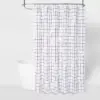 Microfiber Shower Curtain Black/White - Room Essentials™