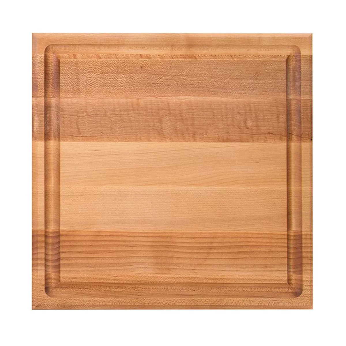John Boos Block 12x12 Inch Reversible Square Cutting/Carving Board with Integrated Juice Groove, Solid Maple Wood