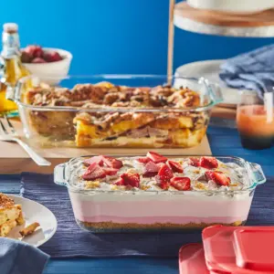 Pyrex Deep 4pc Glass Bakeware Set