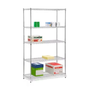 Honey-Can-Do 5 Tier Storage Rack 800lb Silver
