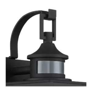 John Timberland Modern Outdoor Wall Light Fixture Textured Black 13 3/4