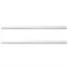 ClosetMaid SuperSlide Flexible 2 to 4 Foot Long Heavy Duty Adjustable Hanging Closet Steel Storage Organizing Rod, White (2 Pack)