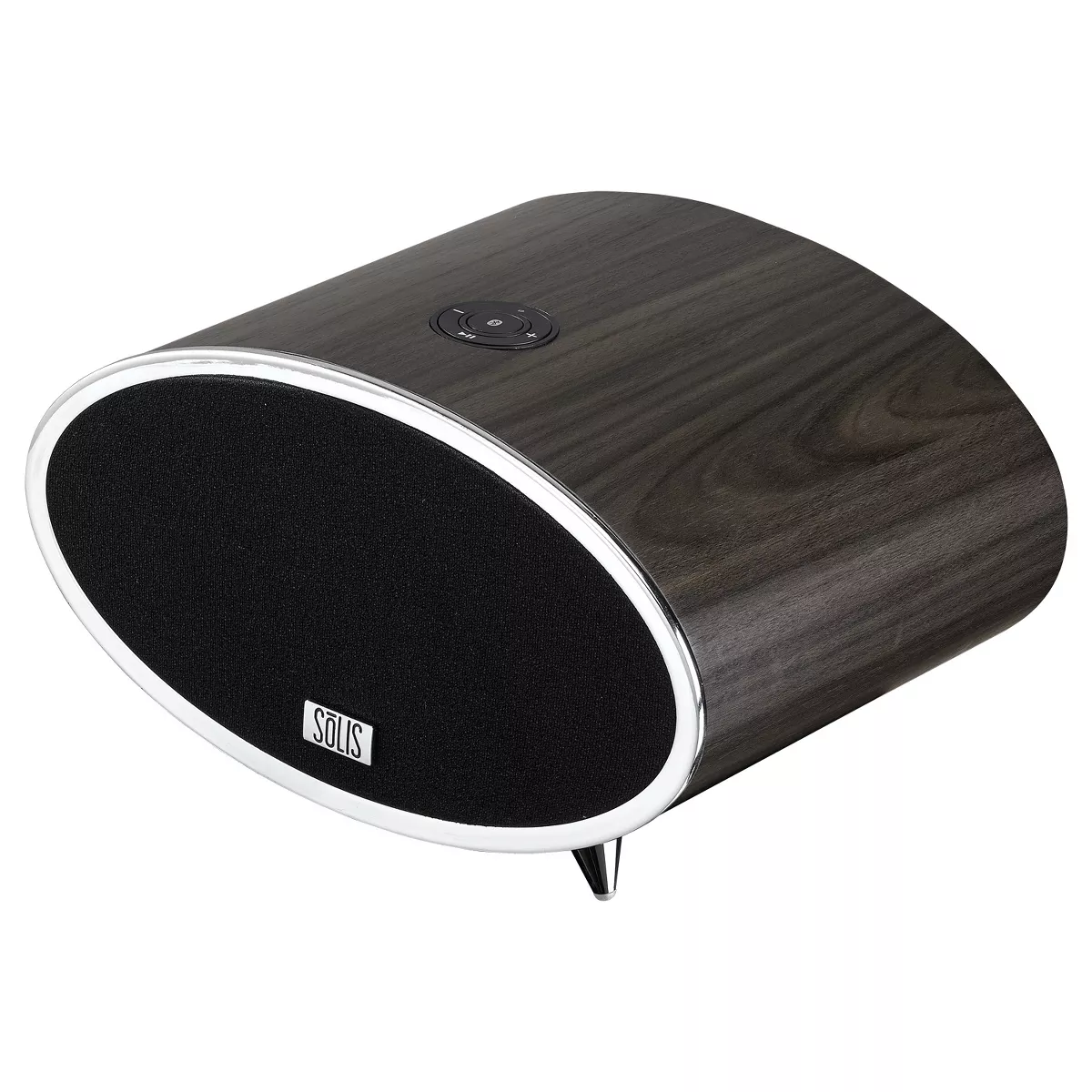 SOLIS Bluetooth/Wi-Fi Stereo Smart Speaker with Chromecast built-in - Dark Brown Wood (SO-6000)