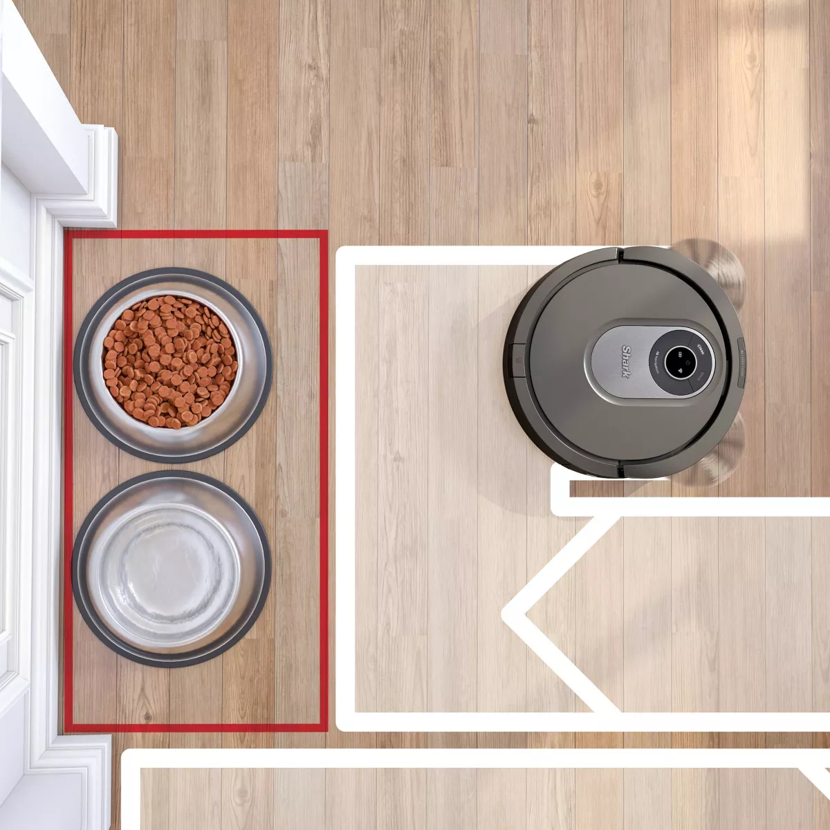 Shark AI Wi-Fi Connected Robot Vacuum with Advanced Navigation -RV2011