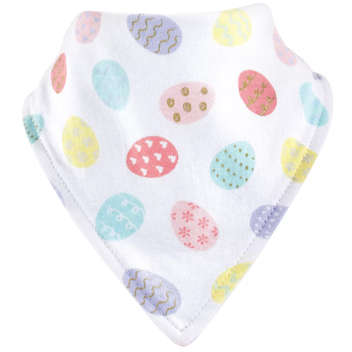 Hudson Baby Infant Girl Cotton Bib and Sock Set 5pk, Girl First Easter, One Size