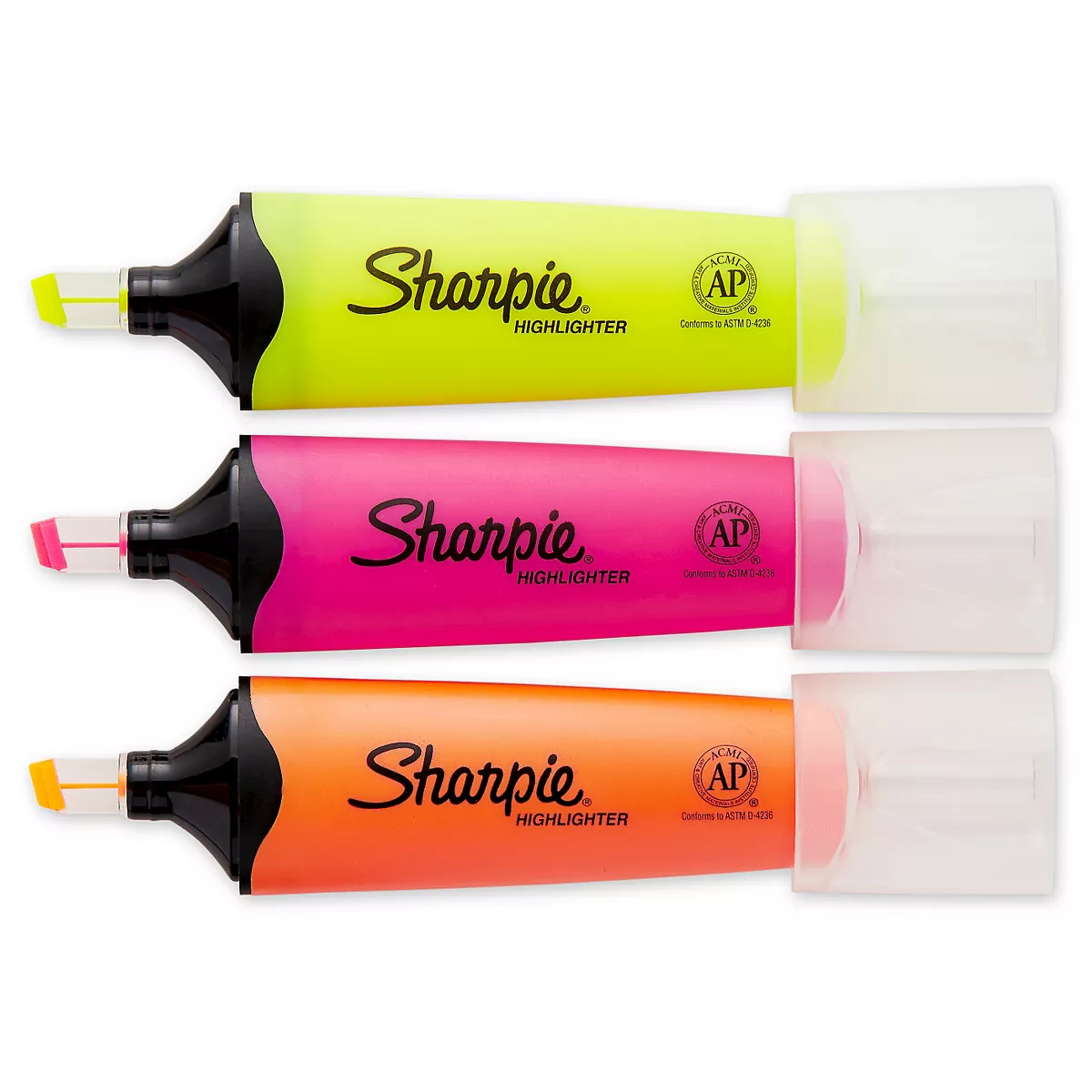 3pk Highlighters Clearview Medium Chisel Tip Multicolor - Sharpie