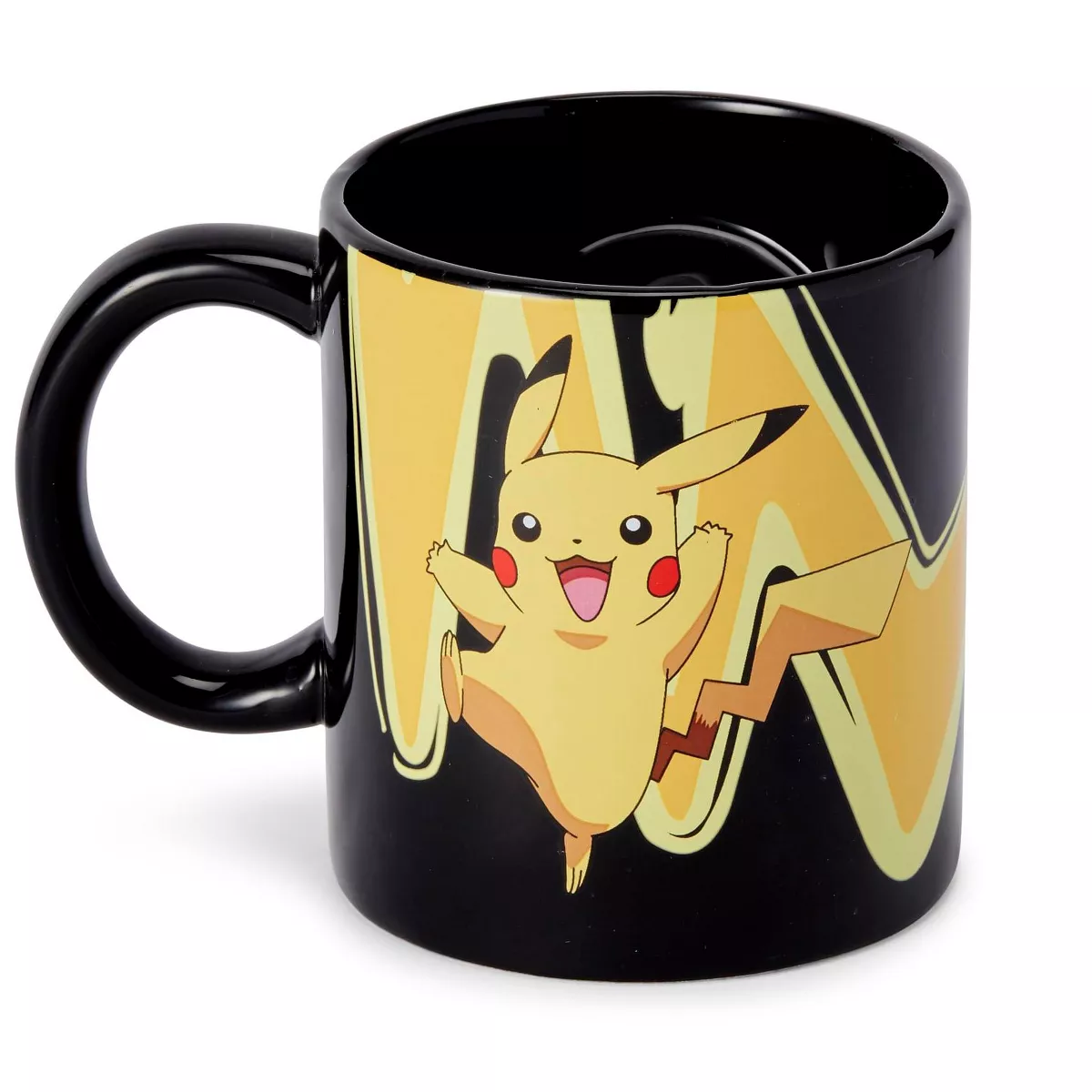 Just Funky Pokemon Pikachu & Pokeball Spinner Ceramic Mug - 16.9-Ounces Black