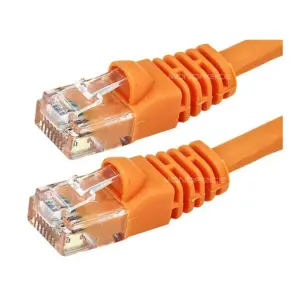 Monoprice Cat6 Ethernet Patch Cable - 20 Feet - Orange | Network Internet Cord - RJ45, Stranded, 550Mhz, UTP, Pure Bare Copper Wire, 24AWG