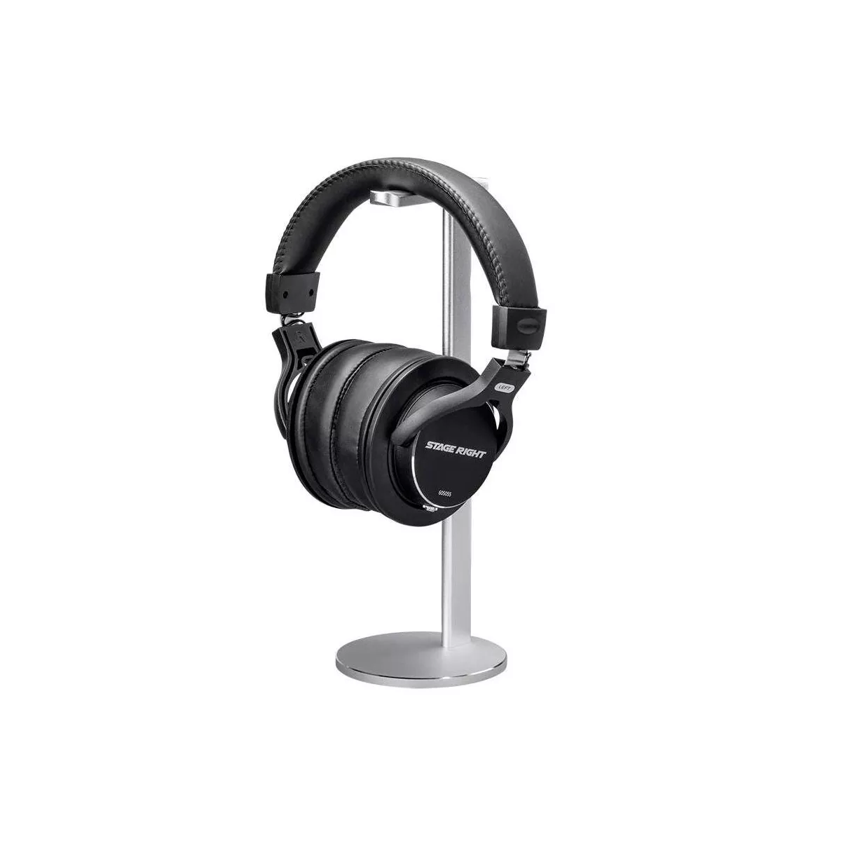 Monoprice Desk Headphone Stand - Brushed Aluminum Ideal for Over the Ear Headphones - Workstream Collection