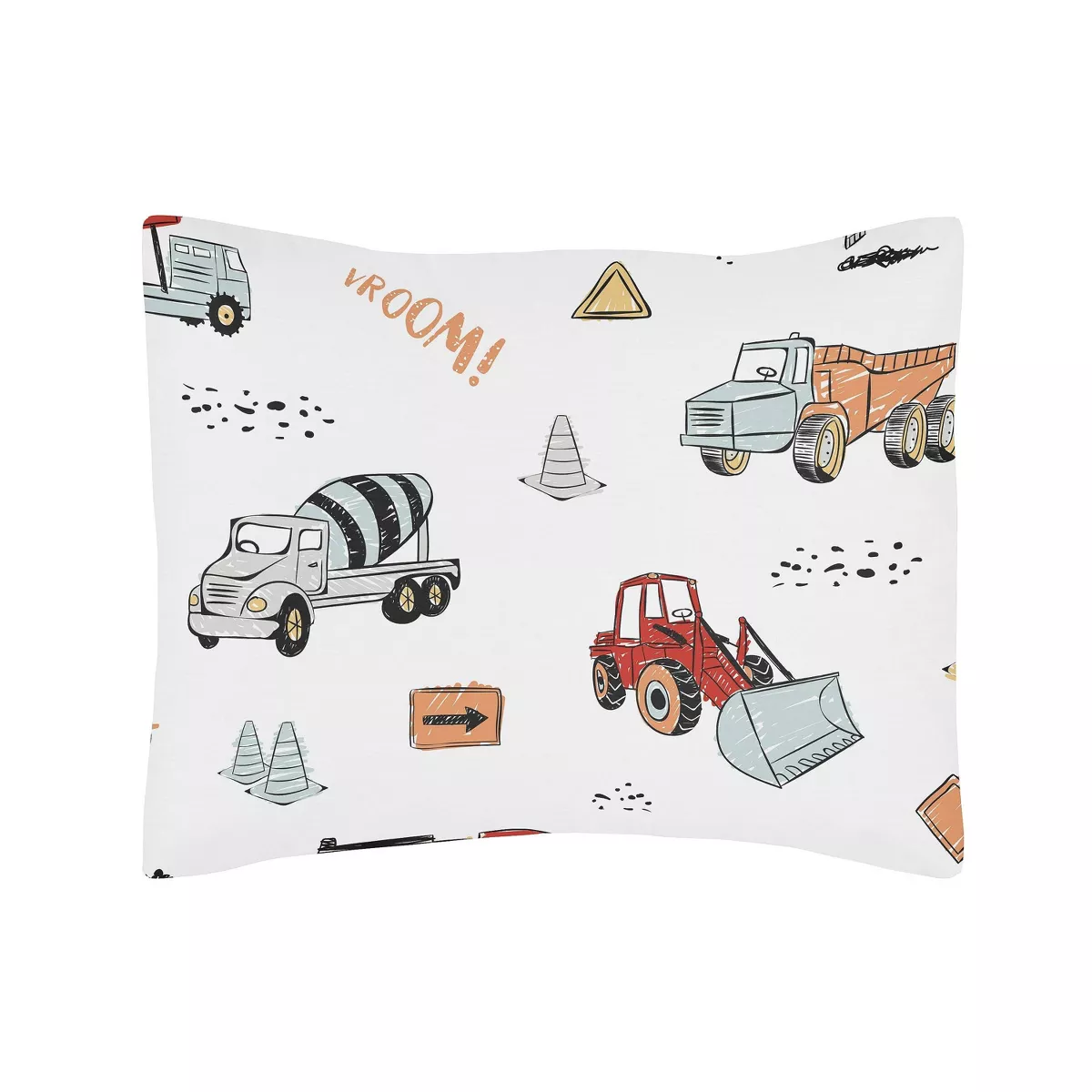3pc Queen Construction Truck Bedding Set - Sweet Jojo Designs
