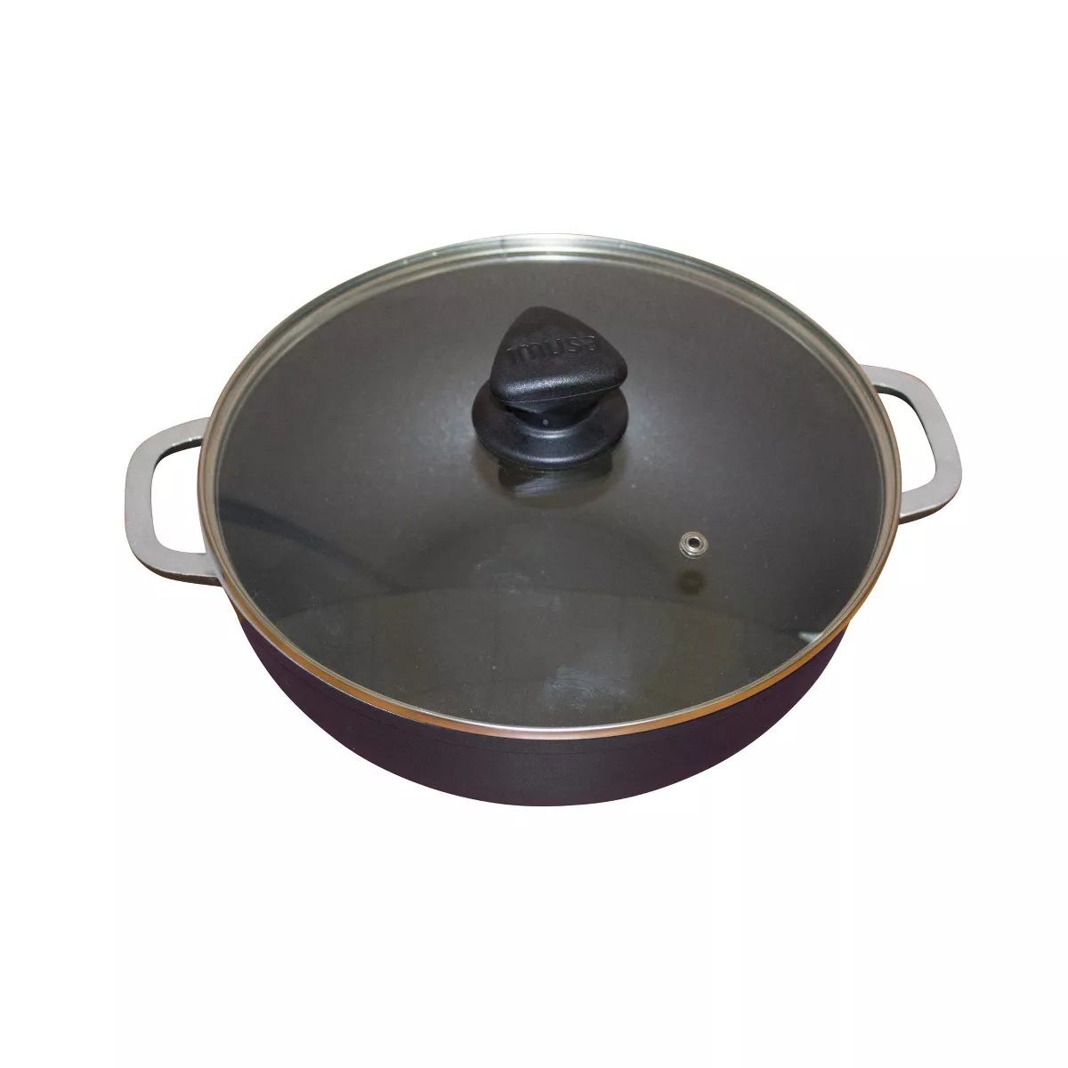 IMUSA Nonstick Caldero with Glass Lid Blue
