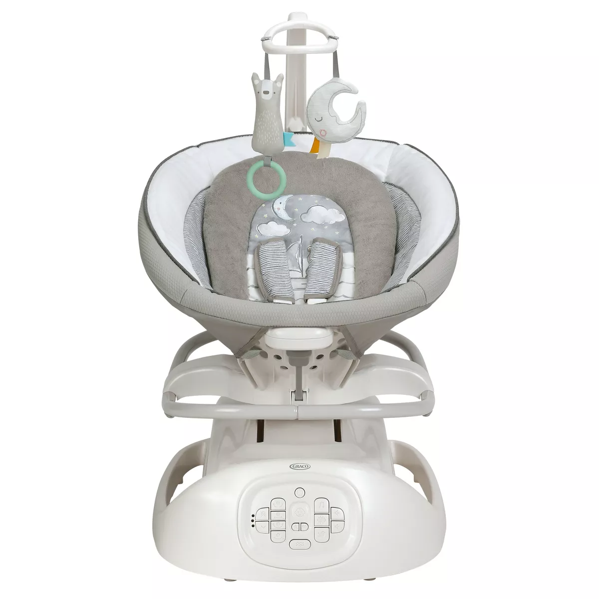 Graco Sense2Soothe Baby Swing with Cry Detection Technology in Sailor - White