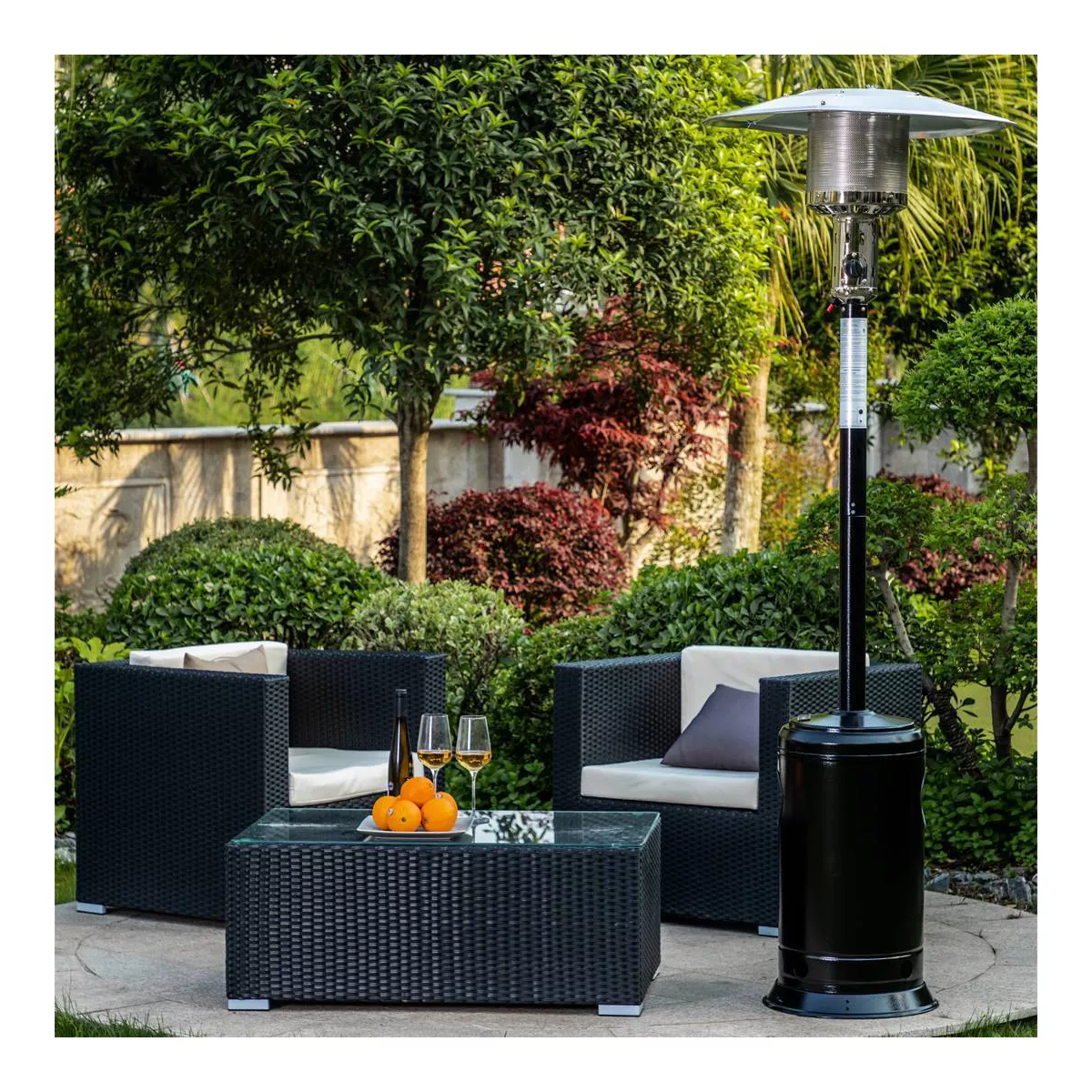 Portable Outdoor Propane Patio Heater Hammered Black - Legacy Heating