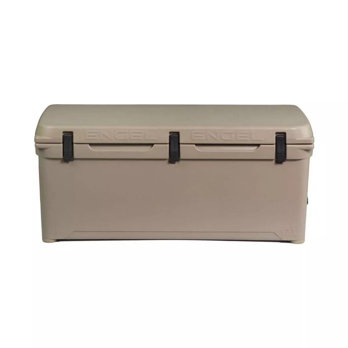 Engel 123 High Performance 108-Quart Portable Durable Rotomolded Airtight 130 Can Hard Cooler and Ice Box for Camping, Sports Events, & Fishing, Tan