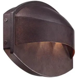 Possini Euro Design Modern Outdoor Wall Light Fixture LED Bronze 11