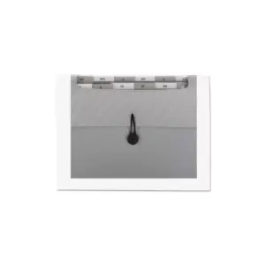 Smead Step Index Organizer 12-Pocket Letter Poly Silver 70903