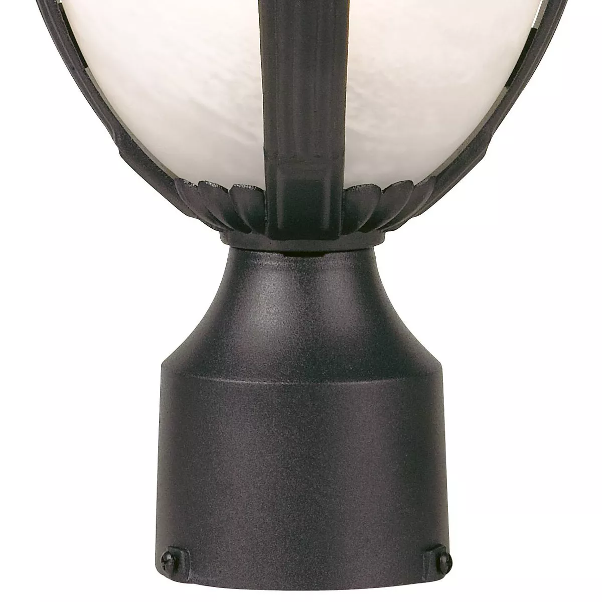 John Timberland Rustic Outdoor Post Light Pier Mount Fixture Black 16 3/4