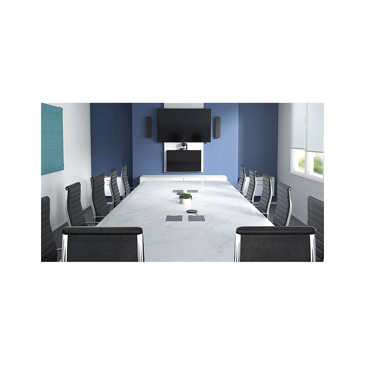 Logitech Rally Speaker System - Black - Wall Mountable