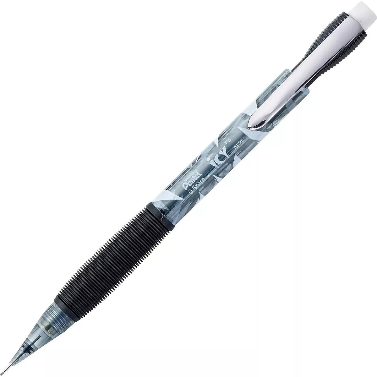 Pentel Icy Mechanical Pencil .5mm Trans Smoke Dozen AL25TA