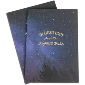 Paper Junkie 8-Pack Constellation Inspirational Lined Kraft Notebook Journals, 5.75 x 8.25 In, 30 Sheets