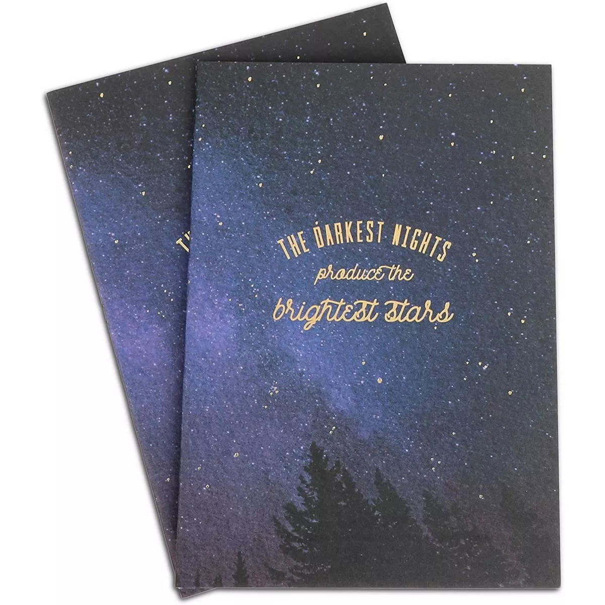 Paper Junkie 8-Pack Constellation Inspirational Lined Kraft Notebook Journals, 5.75 x 8.25 In, 30 Sheets
