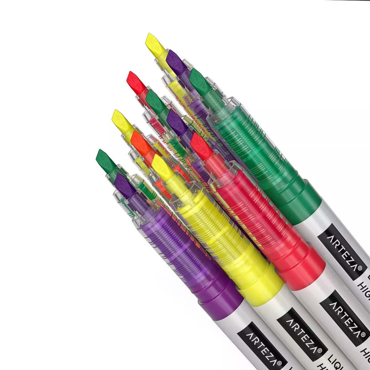 Arteza Liquid Highlighters, Chisel Tip, 5 Assorted Colors - 30 Pack (ARTZ-9230)