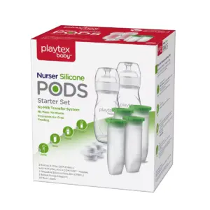 Playtex Nurser Silicone PODS Baby Bottle Liner Starter Set