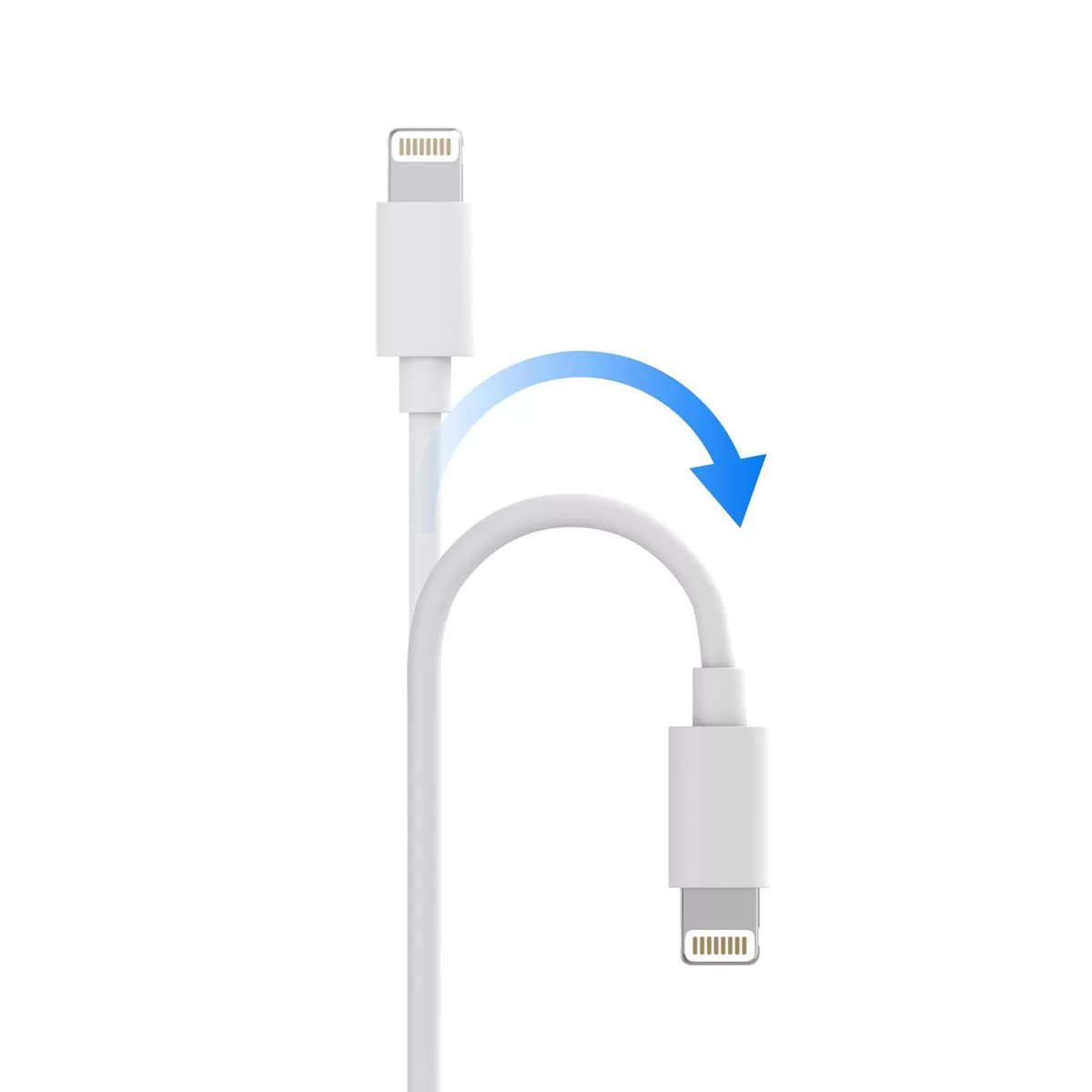 Just Wireless 2.4A/12W 1-Port USB-A Home Charger with 10ft TPU Lightning to USB-A Cable - White