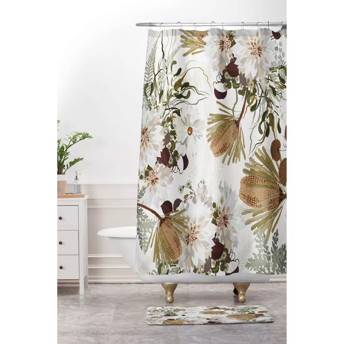 Iveta Abolina Juliette Charm Bath Mat Brown - Deny Designs