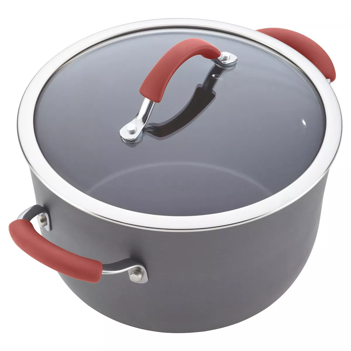 Rachael Ray Cucina 12 piece Hard Anodized Cookware Set - Cranberry