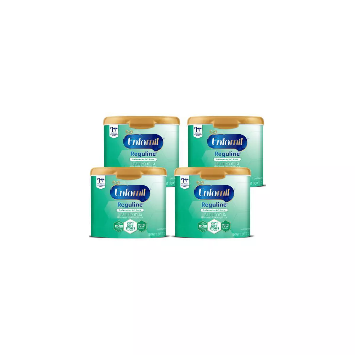 Enfamil Reguline Infant Formula Powder - 19.5oz/4pk Each
